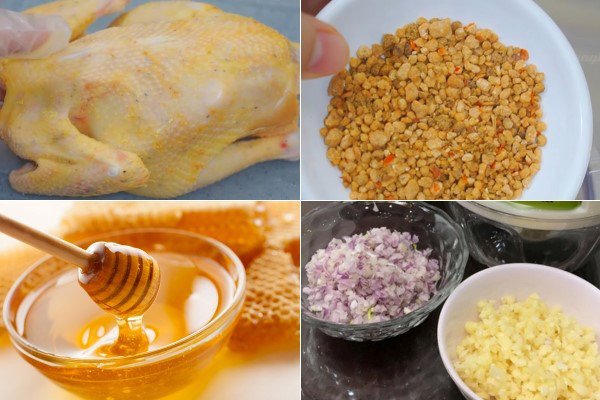 Nguyên liệu đầy đủ để làm gà nướng mật ong chuẩn vị tại nhà