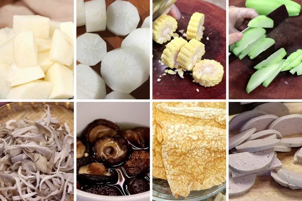Hủ Tiếu Chay Thanh Đạm: Bí Quyết Nấu Nước Lèo Chuẩn Vị Cho Bữa Ăn Ngon Nguyên liệu hủ tiếu chay tươi ngon chuẩn bị sơ chế