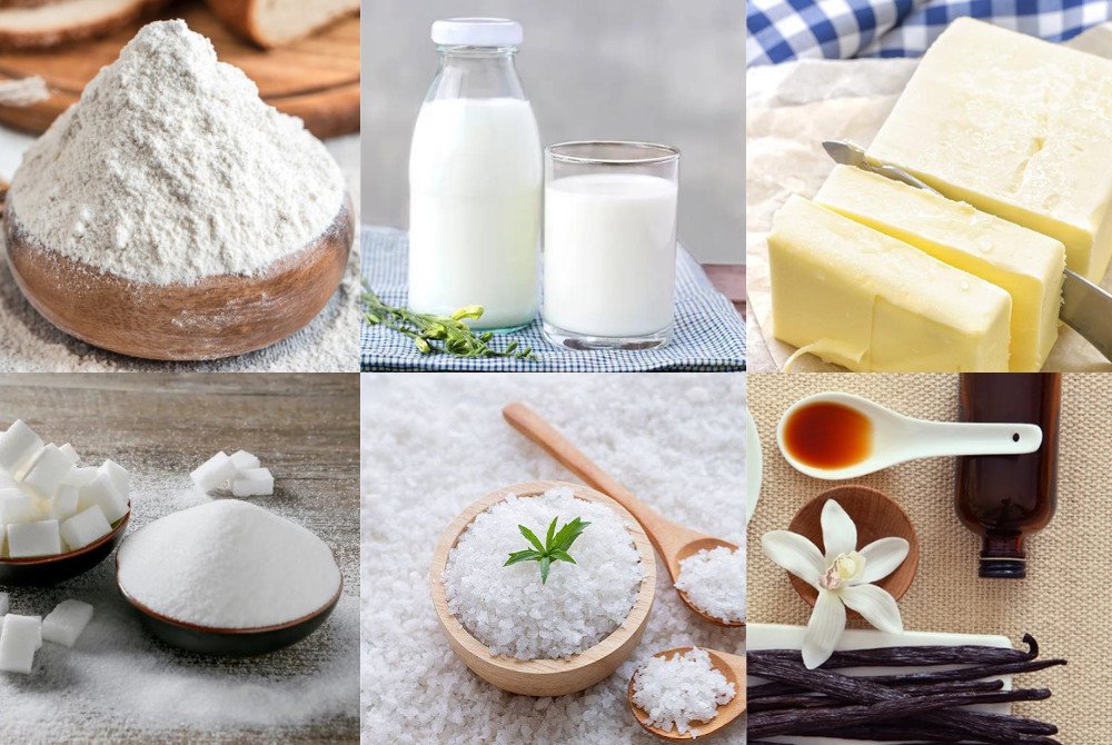 Nguyên liệu làm bánh quy bằng nồi chiên không dầu