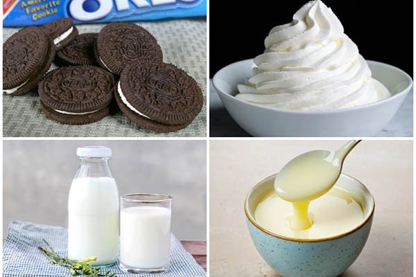 Nguyên liệu làm bingsu oreo tươi ngon chất lượng