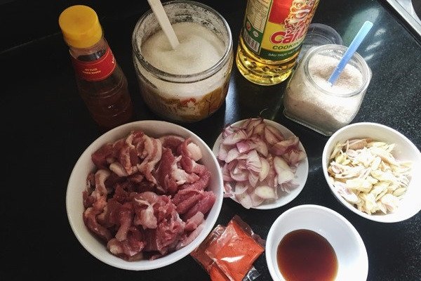 Nguyên liệu làm bún thịt nướng tươi ngon