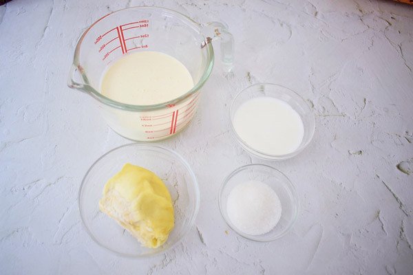 Nguyên liệu làm kem sầu riêng