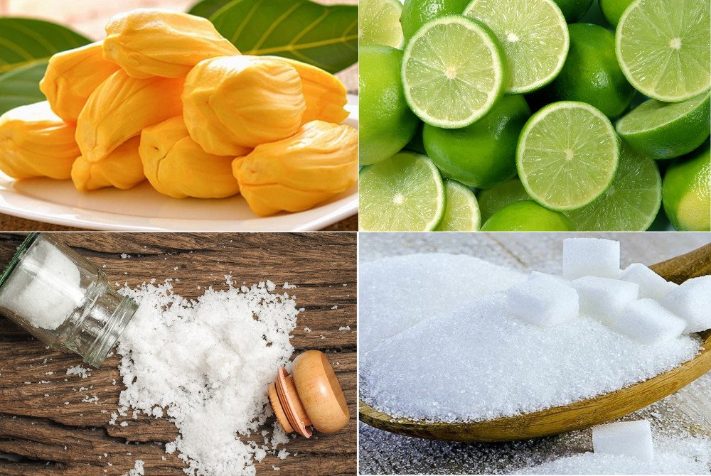 Nguyên liệu làm mít sấy giòn bằng nồi chiên không dầu
