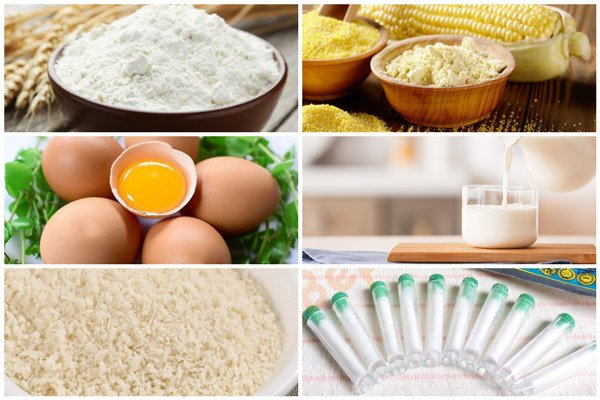 Nguyên liệu thiết yếu để làm món bánh sữa tươi chiên giòn