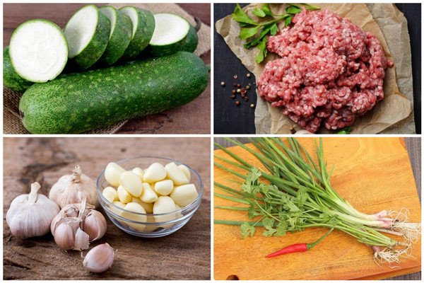 Nguyên liệu tươi ngon cho món canh bí đao nấu thịt băm thanh mát