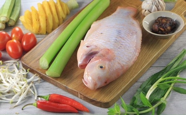 Nguyên liệu tươi ngon cho món canh chua cá diêu hồng