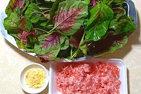 Nguyên liệu tươi ngon cho món canh rau dớn thịt băm hấp dẫn