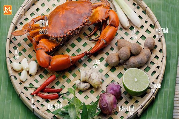 Nguyên liệu tươi ngon cho món cua rang me đậm đà hương vị