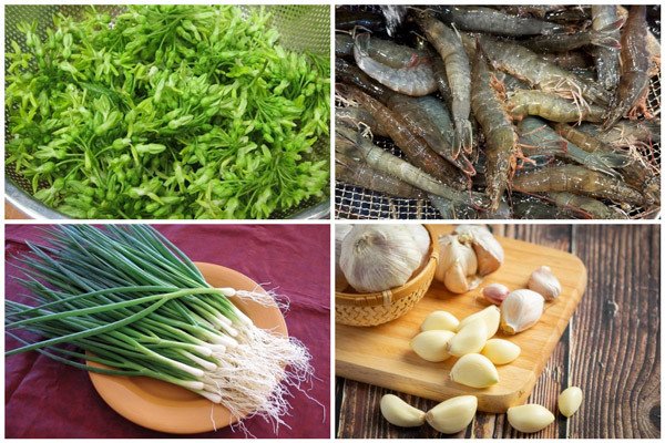 Nguyên liệu tươi ngon làm canh hoa thiên lý