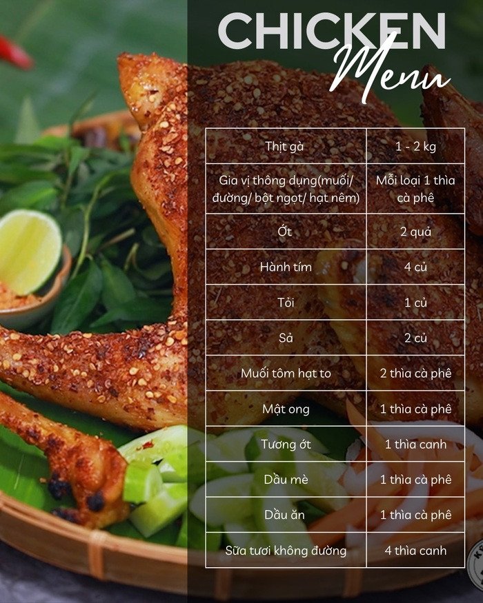 Bí Quyết Nướng Gà Muối Ớt Bằng Nồi Chiên Không Dầu Thơm Ngon Chuẩn Vị Nguyên liệu tươi ngon làm gà nướng muối ớt bằng nồi chiên không dầu