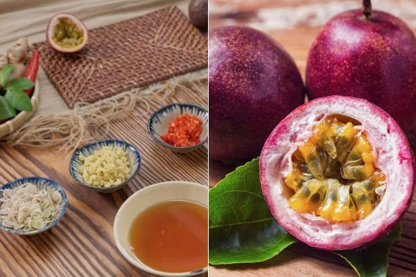 Nguyên liệu tươi ngon làm nước chấm ốc chanh dây