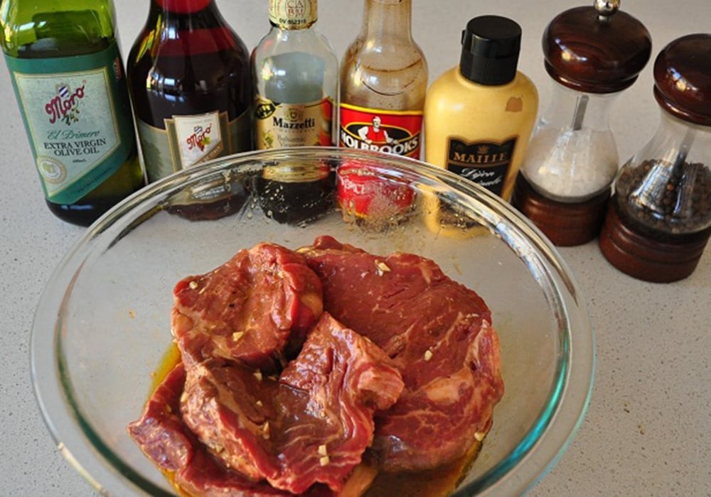 Nguyên liệu ướp thịt bò nướng