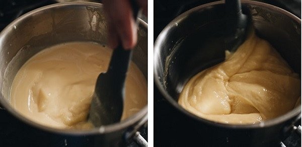 Nhân đậu xanh sên mịn, nguyên liệu chính của bánh dẻo