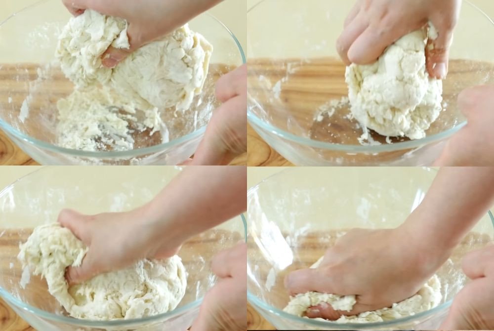 Nhào bột bánh mì sandwich kỹ lưỡng để bột mịn màng