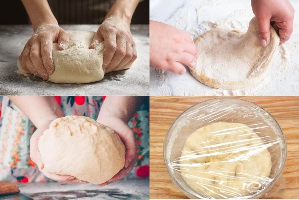 Nhồi bột làm bánh mì yến mạch và ủ hai lần