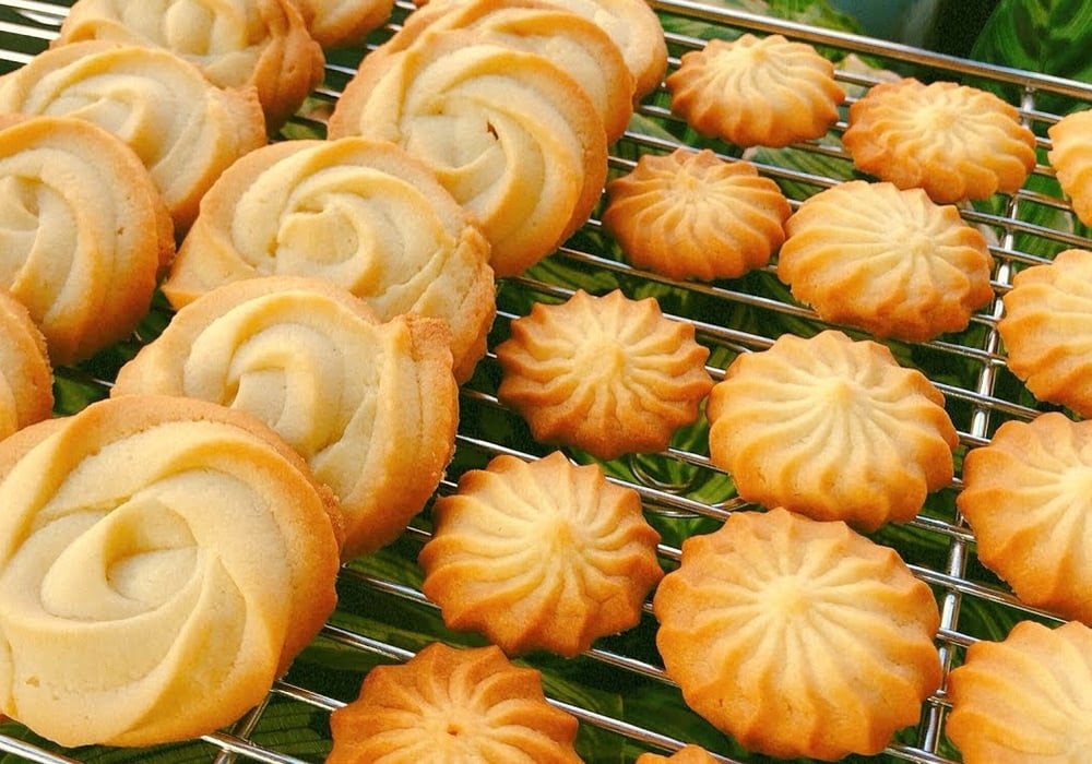 Những chiếc bánh quy giòn rụm nướng từ nồi chiên