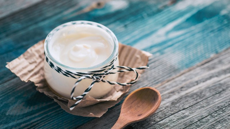 Những hũ sữa chua dẻo thơm ngon sau khi hoàn thành với công thức làm sữa chua bằng nồi cơm điện.