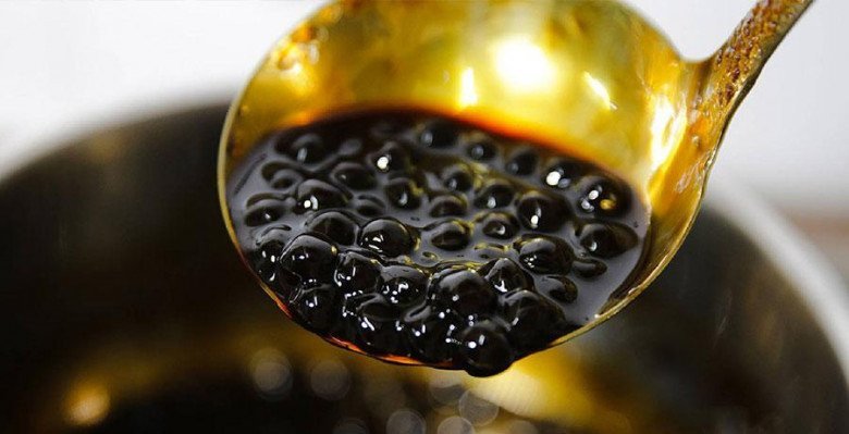Những viên trân châu dẻo dai, trong suốt
