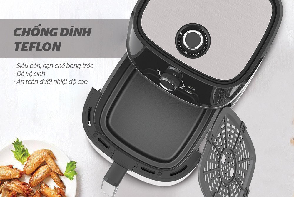Nồi chiên không dầu dễ sử dụng với công nghệ tiên tiến