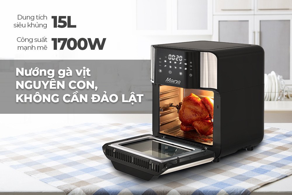 Nồi chiên không dầu dung tích 15L