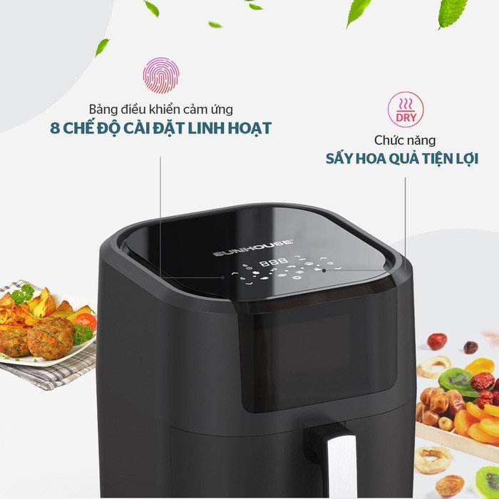Nồi chiên không dầu hiện đại giúp chế biến phô mai que tiện lợi