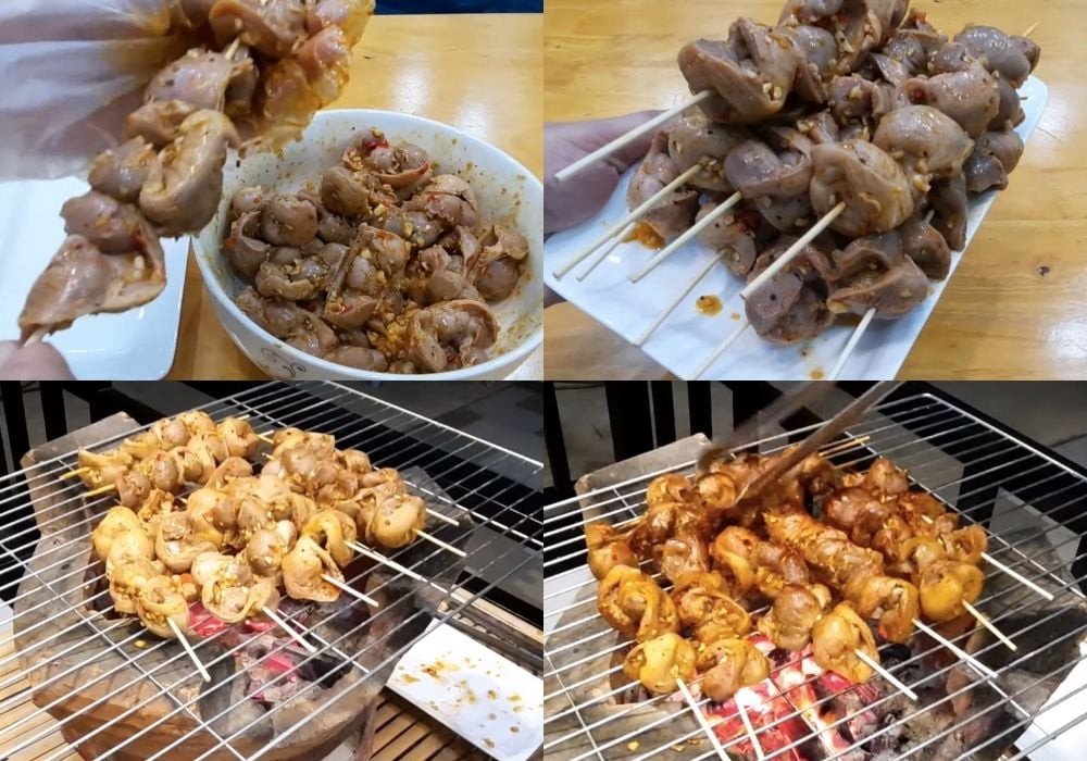Nướng mỡ gà