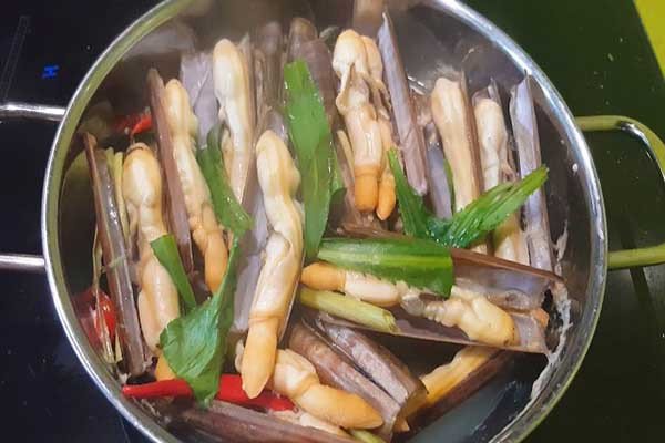 ốc móng tay tươi ngon cho món xào