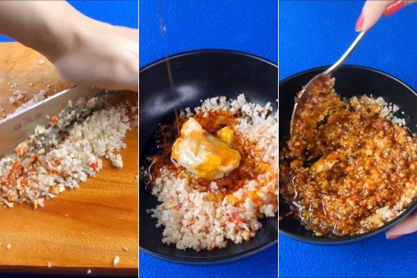 Pha trộn gia vị làm sốt ướp vịt nướng chao hấp dẫn