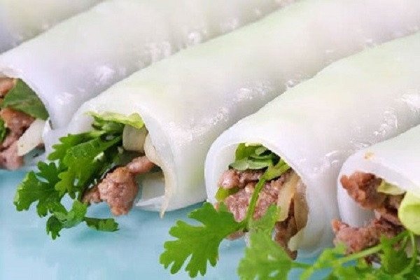 Phở cuốn thịt bò thơm ngon, món ăn dinh dưỡng
