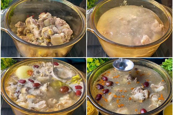 Quá trình chế biến lẩu dê hầm thuốc bắc tại Nấu Chuẩn Ăn Ngon