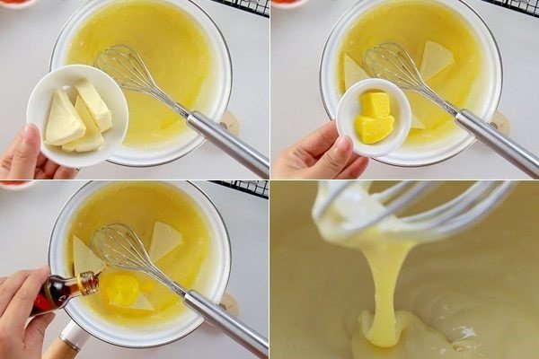 Quy trình làm xốt phô mai sánh mịn độc đáo cho bánh bông lan