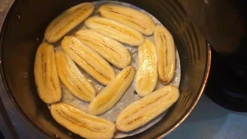 Quy trình sấy chuối dẻo bằng nồi chiên không dầu