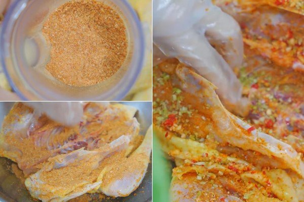 Quy trình ướp gà nướng mật ong nguyên con thấm đều gia vị