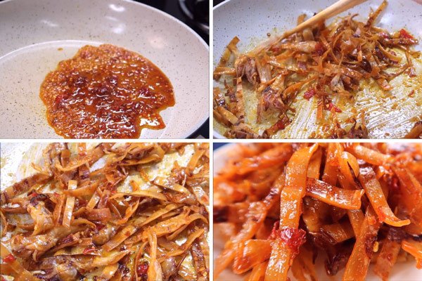 Rim mực khô thấm đều sốt sa tế