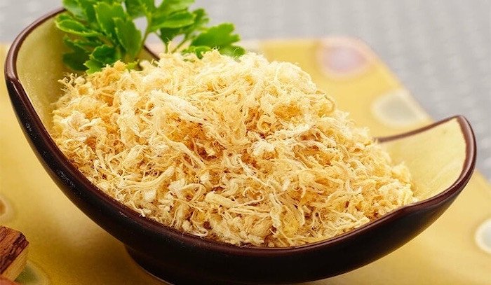 Ruốc thịt gà bằng nồi chiên không dầu bông đều, mềm ngon