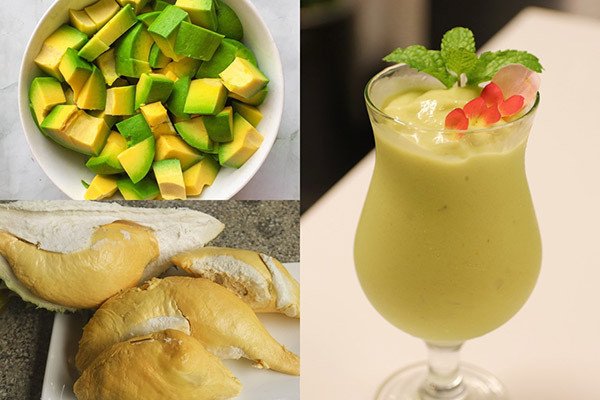 Sinh tố bơ sầu riêng béo ngậy, hương vị độc đáo
