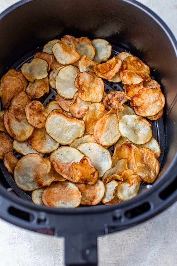 Snack khoai tây nướng nồi chiên không dầu vàng giòn