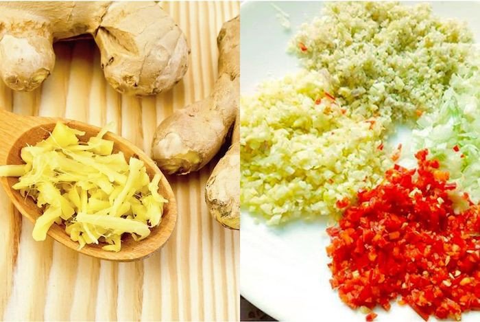 Sơ chế các nguyên liệu ướp thịt vịt