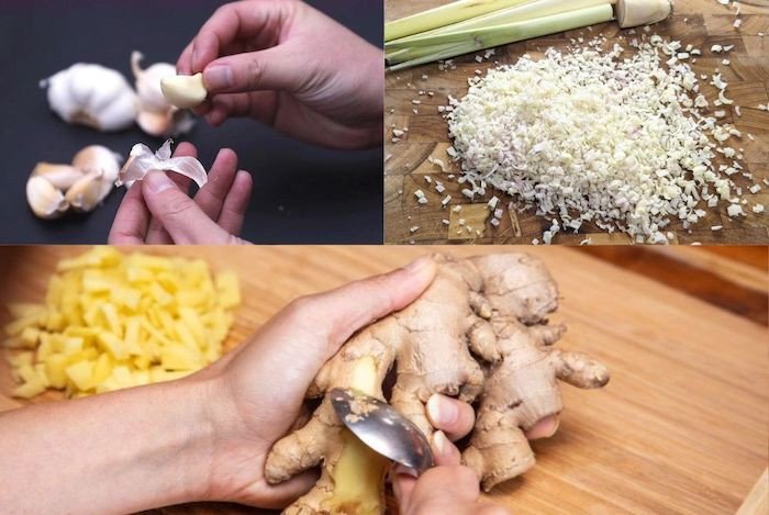 Sơ chế gia vị cần thiết để nướng cá bằng nồi chiên không dầu