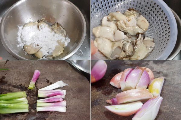 Sơ chế hàu tươi và các loại gia vị