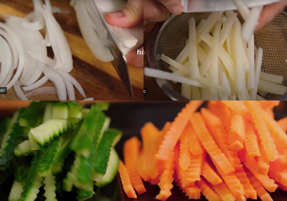 Sơ chế ngó sen trắng giòn