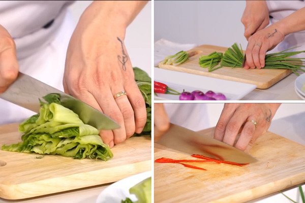 Sơ chế nguyên liệu làm dưa cải muối đúng chuẩn