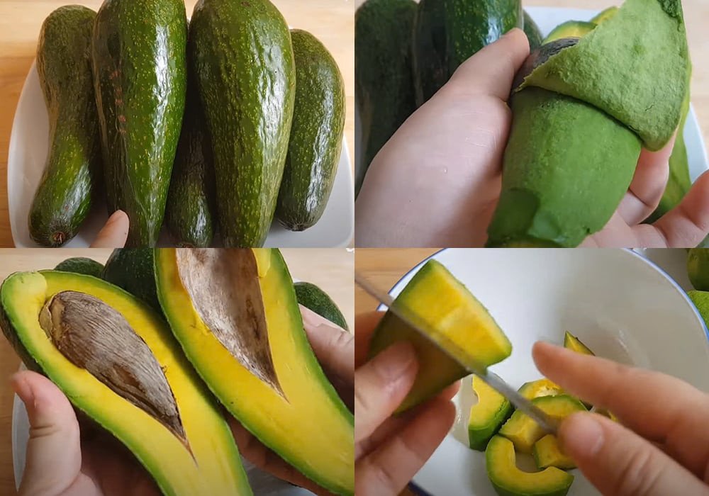Sơ chế nguyên liệu làm sinh tố bơ