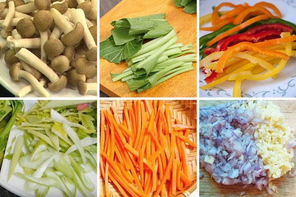 Cách Làm Mì Xào Chay Thơm Ngon, Đậm Vị Tại Nhà Sơ chế rau củ tươi ngon cho món mì xào chay
