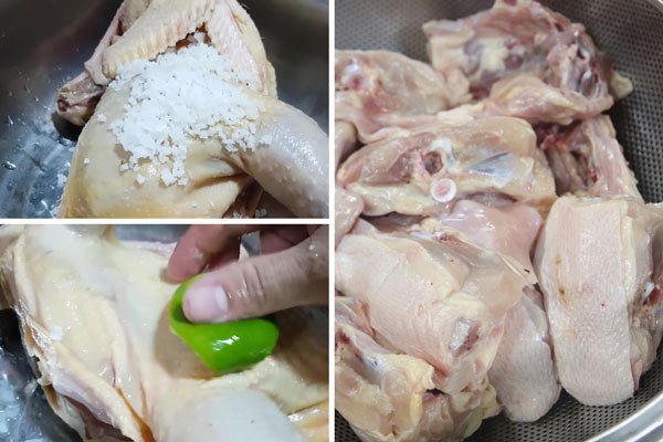 Sơ chế thịt gà xào lăn sạch mùi hôi