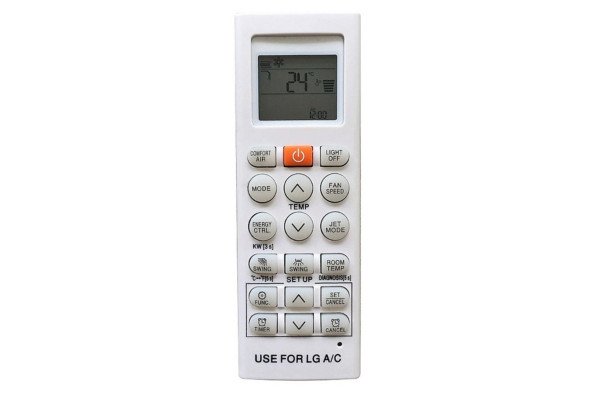 Sơ đồ các nút chức năng chính trên remote máy lạnh LG, giúp bạn dễ dàng làm quen và sử dụng thiết bị điều hòa
