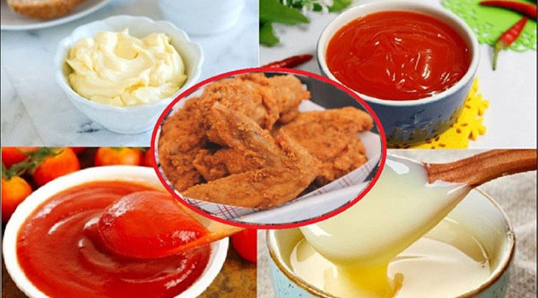 Sốt chấm gà chiên mayonnaise và tương ớt