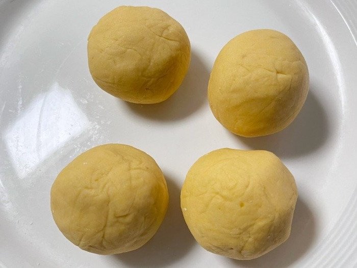 Tạo hình bánh khoai lang yến mạch nhân phô mai
