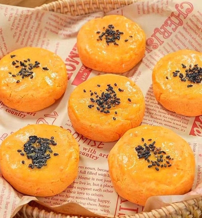Thành phẩm bánh khoai lang yến mạch nhân phô mai thơm ngon