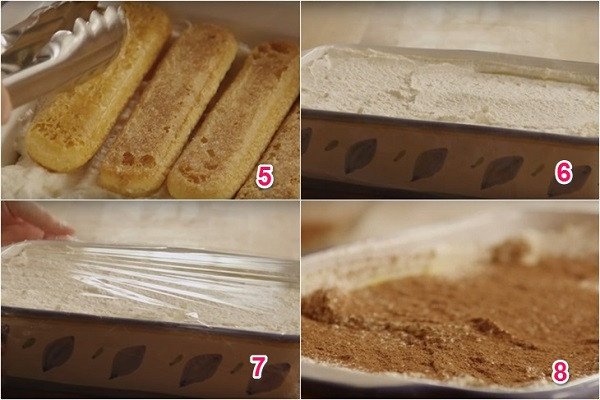 Thành phẩm bánh Tiramisu Socola hấp dẫn sẵn sàng thưởng thức